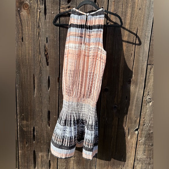 Ramy Brook Paris Sleeveless Wrap Dress in Blush Combo in Gray & Pink - Picture 8 of 14